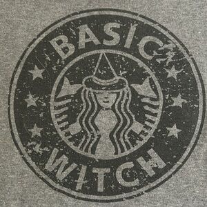 Halloween Basic Witch Gray T-Shirt